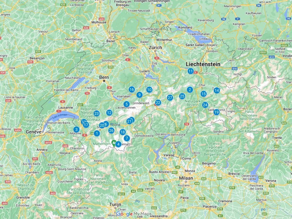 Skigebiete Schweiz