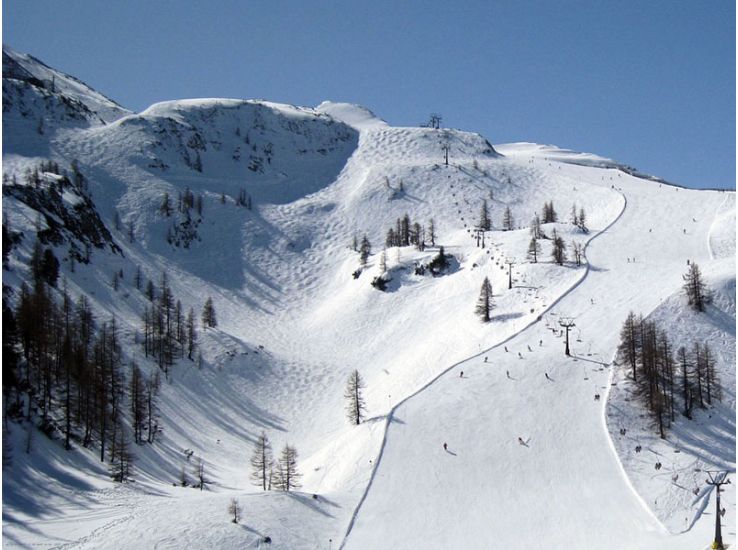 Skigebiet Piste Skilift